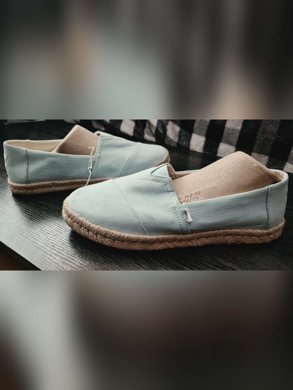TOMS Women's Slip-On Espadrille - Light Blue
